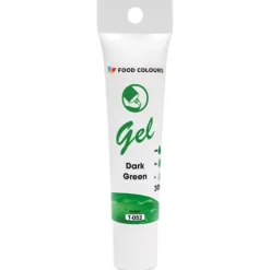 Food Colours Barwniki W Żelu | Barwniki żelowe w tubce Dark Green – Zielony ciemny 30 g,