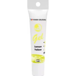 Food Colours Barwniki W Żelu | Barwniki żelowe w tubce Lemon Yellow - Cytrynowy 30 g -