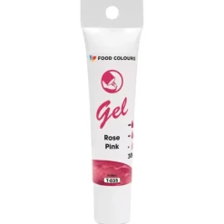Food Colours Barwniki W Żelu | Barwniki żelowe w tubce Rose Pink - Różowy 30 g,