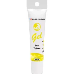 Food Colours Barwniki W Żelu | Barwniki żelowe w tubce Sun Yellow – Słoneczny 30 g,