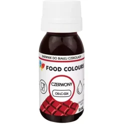 Food Colours Barwniki Do Czekolady | Barwniki w płynie do białej czekolady oraz mas tłustych czerwony 18 ml