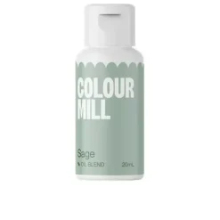 Colour Mill Barwniki Do Czekolady | Barwnik olejowy do mas tłustych zielony Sage 20 ml