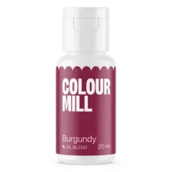 Colour Mill Barwniki Do Czekolady | Barwnik olejowy do mas tłustych bordowy Burgundy 20 ml