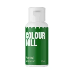 Colour Mill Barwniki Do Czekolady | Barwnik olejowy do mas tłustych zielony Forest 20 ml