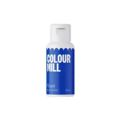 Colour Mill Barwniki Do Czekolady | Barwnik olejowy do mas tłustych niebieski Royal 20 ml