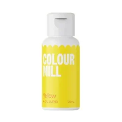 Colour Mill Barwniki Do Czekolady | Barwnik olejowy do mas tłustych żółty Yellow 20 ml