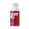 Colour Mill Barwniki Do Czekolady | Barwnik olejowy do mas tłustych bordowy Merlot 20 ml