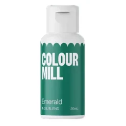 Colour Mill Barwniki Do Czekolady | Barwnik olejowy do mas tłustych zielony Emerald 20 ml