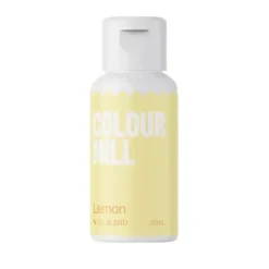 Colour Mill Barwniki Do Czekolady | Barwnik olejowy do mas tłustych żółty Lemon 20 ml