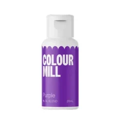 Colour Mill Barwniki Do Czekolady | Barwnik olejowy do mas tłustych fioletowy Purple 20 ml