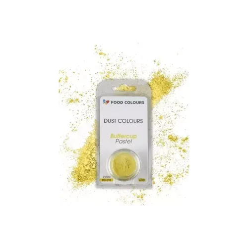 Food Colours Barwniki W Proszku | Barwnik pudrowy pyłkowy do pudrowania Buttercup 2,5g