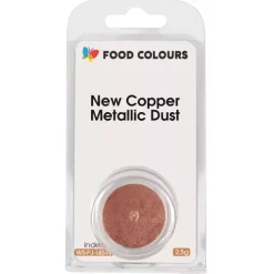 Food Colours Barwniki W Proszku | Barwnik pudrowy pyłkowy do pudrowania New Copper Metallic 2,5g