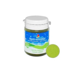 Food Colours Barwniki W Proszku | Barwnik w Proszku, Wodnorozpuszczalny, Zielony Cukrowy, 25 g,