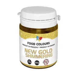 Food Colours Barwniki W Proszku | Barwnik w proszku złoty Gold Shimmering 20 g