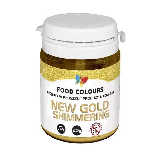 Food Colours Barwniki W Proszku | Barwnik w proszku złoty Gold Shimmering 20 g