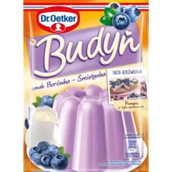 Dr. Oetker Desery W Proszku | Budyń Duet smak borówka- śmietanka