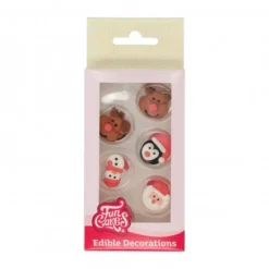 FunCakes Dekoracje Cukrowe | Dekoracje cukrowe Boże Narodzenie 12 szt.