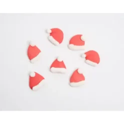 FunCakes Dekoracje Cukrowe | Dekoracje cukrowe Czapka Mikołaja 12 szt.