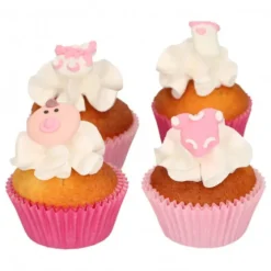 FunCakes Dekoracje Cukrowe | Dekoracje cukrowe dziewczynka "Baby Girl" 8 szt.