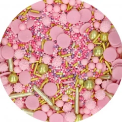FunCakes Posypki Cukrowe | Dekoracje cukrowe Glamour Pink 180 g