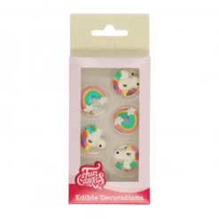 FunCakes Dekoracje Cukrowe | Dekoracje cukrowe jednorożce i tęcza 