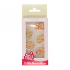 FunCakes Dekoracje Cukrowe | Dekoracje cukrowe Piernikowy Ludzik 12 szt.