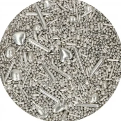 FunCakes Posypki Cukrowe | Dekoracje cukrowe Silver 65 g