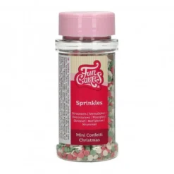 FunCakes Posypki Cukrowe | Dekoracje cukrowe Świąteczne confetti 60 g