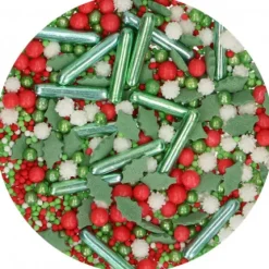 FunCakes Posypki Cukrowe | Dekoracje cukrowe świąteczne Holiday 60 g