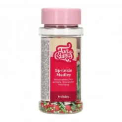 FunCakes Posypki Cukrowe | Dekoracje cukrowe świąteczne Holiday 60 g