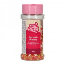 FunCakes Posypki Cukrowe | Dekoracje cukrowe świąteczne Jolly 65 g