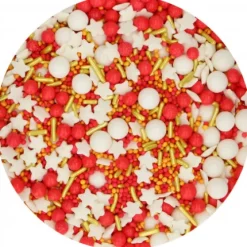 FunCakes Posypki Cukrowe | Dekoracje cukrowe świąteczne Jolly 65 g