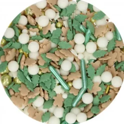 FunCakes Posypki Cukrowe | Dekoracje cukrowe świąteczne Joyfull 65 g
