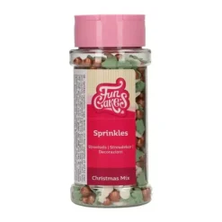 FunCakes Posypki Cukrowe | Dekoracje cukrowe Świąteczny Mix 55 g