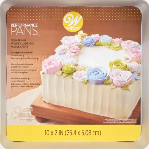 Wilton Formy Prostokątne | Forma kwadratowa do pieczenia (25 x 25 cm) Performance -