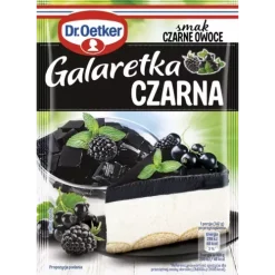 Dr. Oetker Desery W Proszku | Galaretka czarna smak czarne owoce