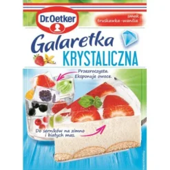 Dr. Oetker Desery W Proszku | Galaretka krystaliczna smak truskawka-wanilia