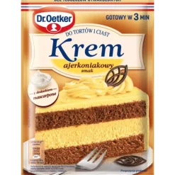Dr. Oetker Kremy I Masy Śmietanowe | Krem do tortów i ciast smak ajerkoniakowy