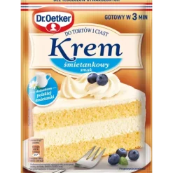 Dr. Oetker Kremy I Masy Śmietanowe | Krem do tortów i ciast smak śmietankowy