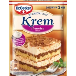 Dr. Oetker Kremy I Masy Śmietanowe | Krem do tortów i ciast smak tiramisu