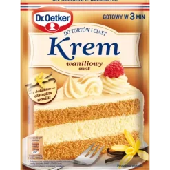 Dr. Oetker Kremy I Masy Śmietanowe | Krem do tortów i ciast smak waniliowy