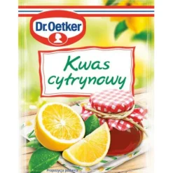Dr. Oetker Dodatki Żelujące | Kwas cytrynowy 20 g