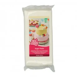 FunCakes Masy Cukrowe | Masa cukrowa biała "Bright White" 1 kg -