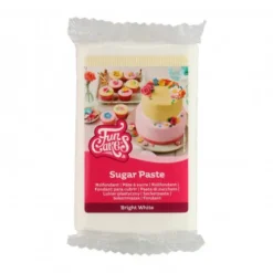 FunCakes Masy Cukrowe | Masa cukrowa biała "Bright White", 250 g -