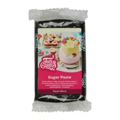 FunCakes Masy Cukrowe | Masa cukrowa czarna "Raven Black" 250 g