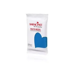 Saracino Masy Cukrowe | Masa cukrowa do modelowania niebieska 250 g -
