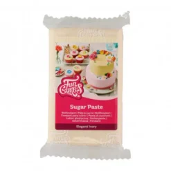 FunCakes Masy Cukrowe | Masa cukrowa kość słoniowa "Elegant Ivory", 250 g -