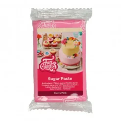 FunCakes Masy Cukrowe | Masa cukrowa różowa "Pretty Pink", 250 g -
