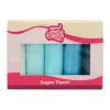 FunCakes Masy Cukrowe | Masa cukrowa zestaw odcienie niebieskiego "Blue Colour" 5 x 100 g -
