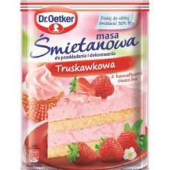 Dr. Oetker Kremy I Masy Śmietanowe | Masa śmietanowa Truskawkowa